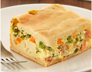 Torta cremosa de legumes