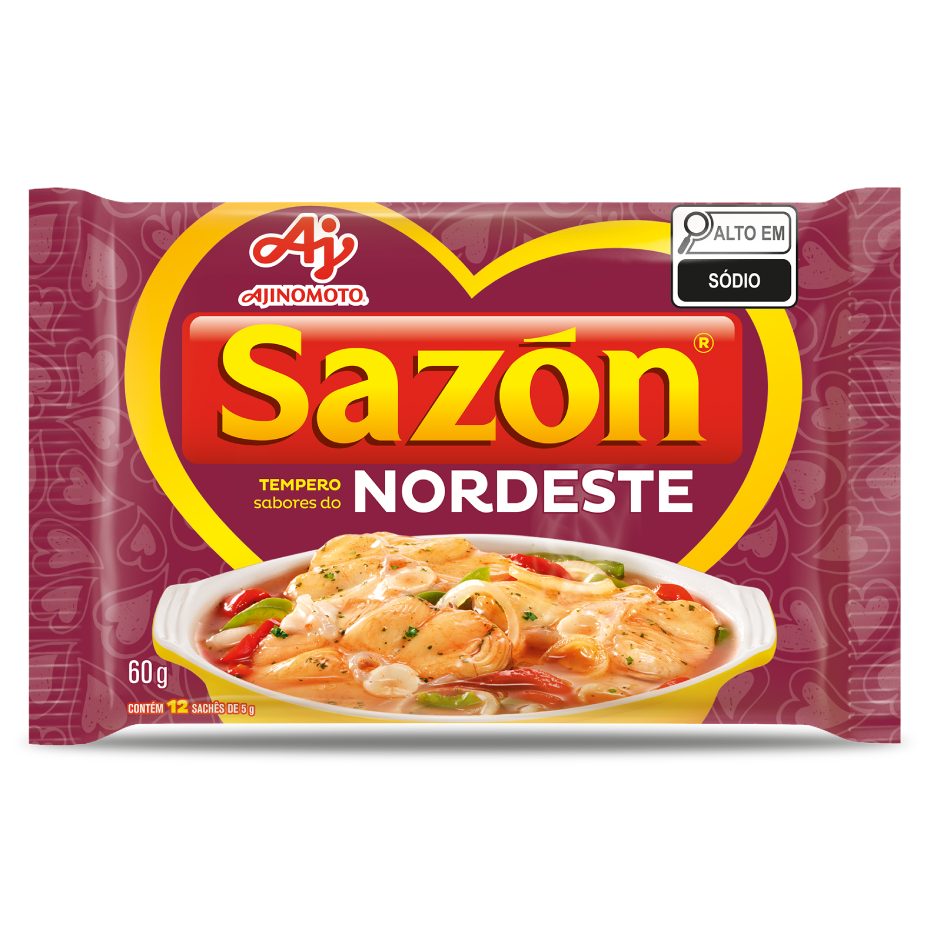 Embalagem de Sazón Tempero Sabores do Nordeste