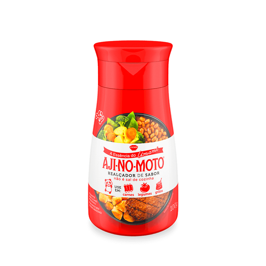 Embalagem vermelha realçador de sabor Ajinomoto