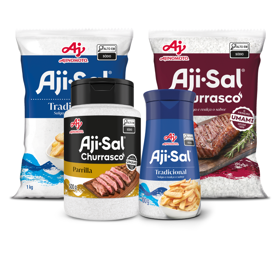 Produtos da marca Aji-Sal Churrasco