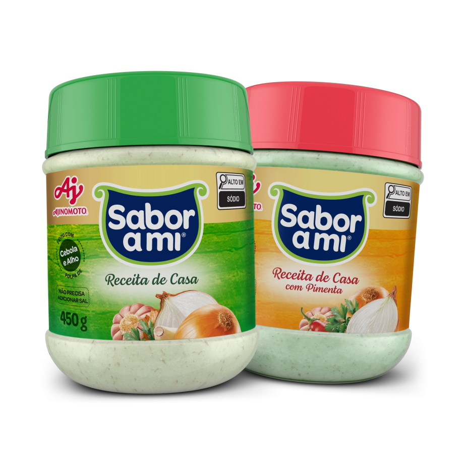 Embalagens de tempero em pasta da SABOR A MI-Receita de Casa