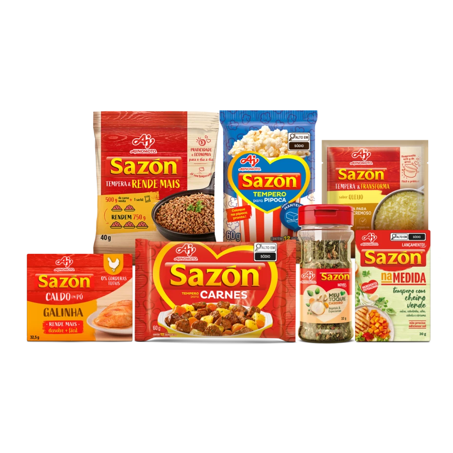 Produtos da marca sazón