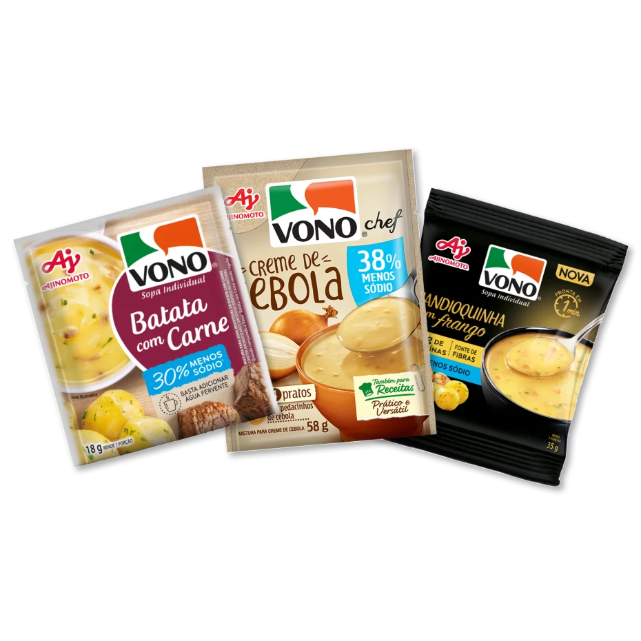 Produtos da marca VONO