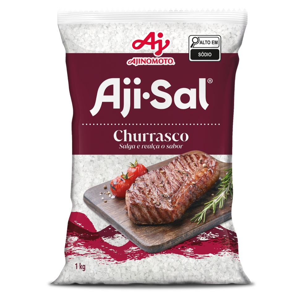 Imagem de um pacote de AJI-SAL Churrasco 1 kilograma
