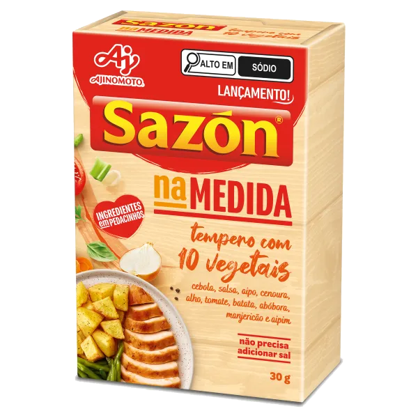 Tempero SAZÓN<sup>®</sup><br>Na Medida 10‎‎ Vegetais