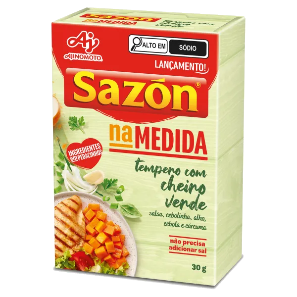 Tempero SAZÓN<sup>®</sup><br>Na Medida Cheiro-Verde
