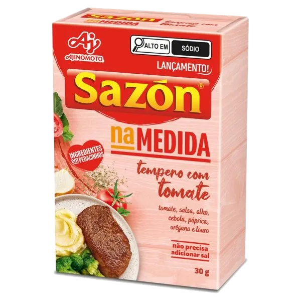 Tempero SAZÓN<sup>®</sup><br>Na Medida Tomate