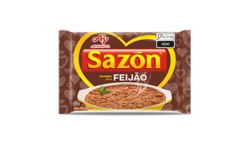 Embalagem de Sazón Tempero sabor Feijão