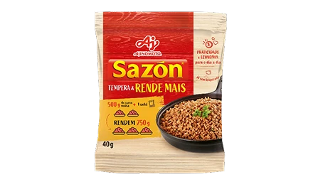 Embalagem de Sazón Tempera e Rende Mais