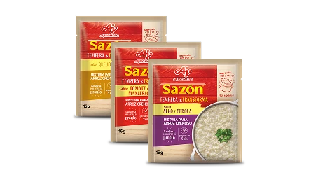 Embalagens de Sazón Tempera e Transforma