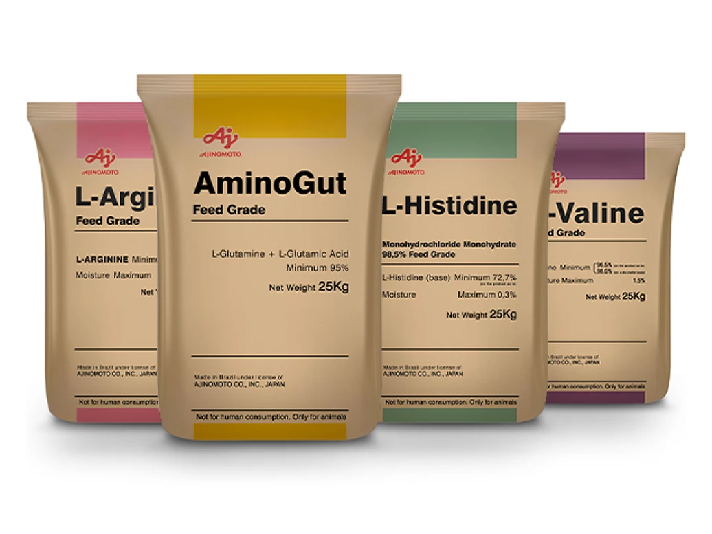 Embalagens de aminoacido para nutrição animal