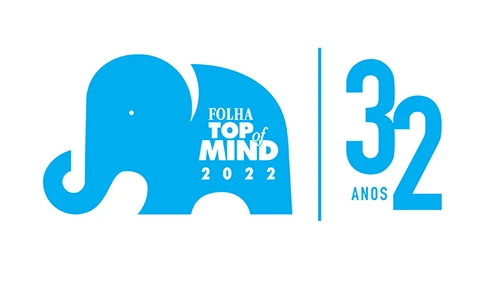 Selo Folha Top of Minds 2022