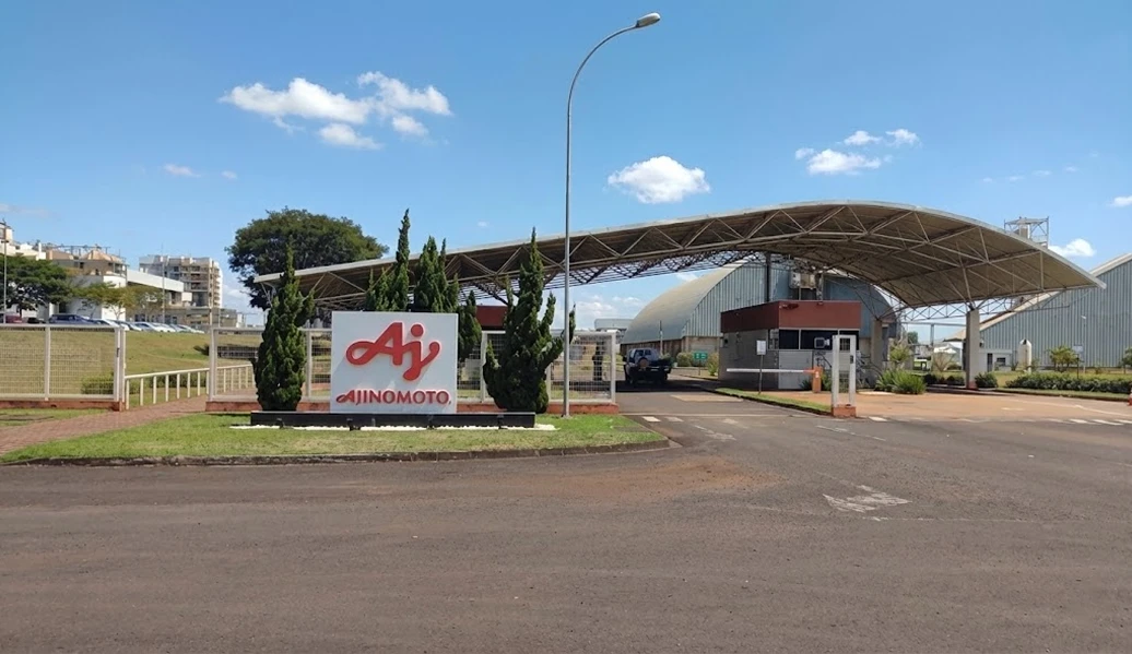 Fachada da unidade de Pederneiras da Ajinomoto