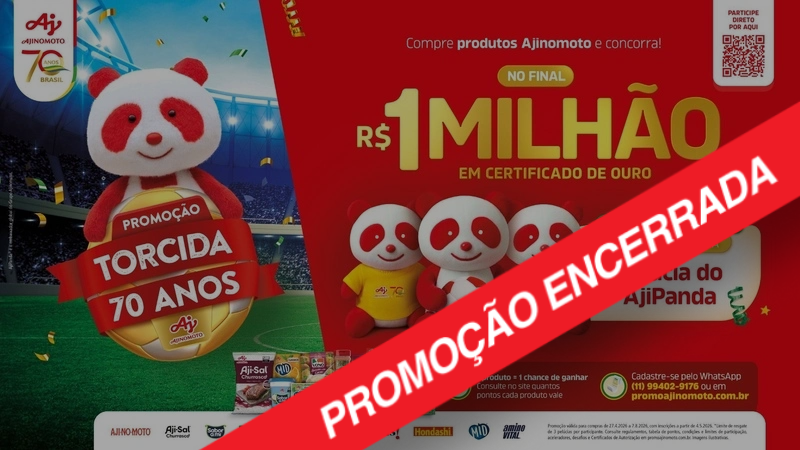 Torcida 70 Anos Ajinomoto - Promoção encerrada