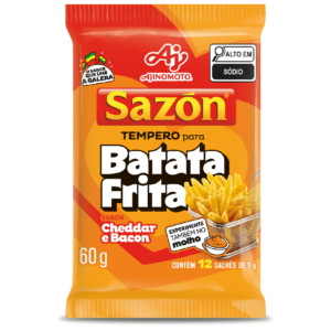 Tempero SAZÓN<sup>®</sup> para Batata Frita sabor Cheddar e Bacon