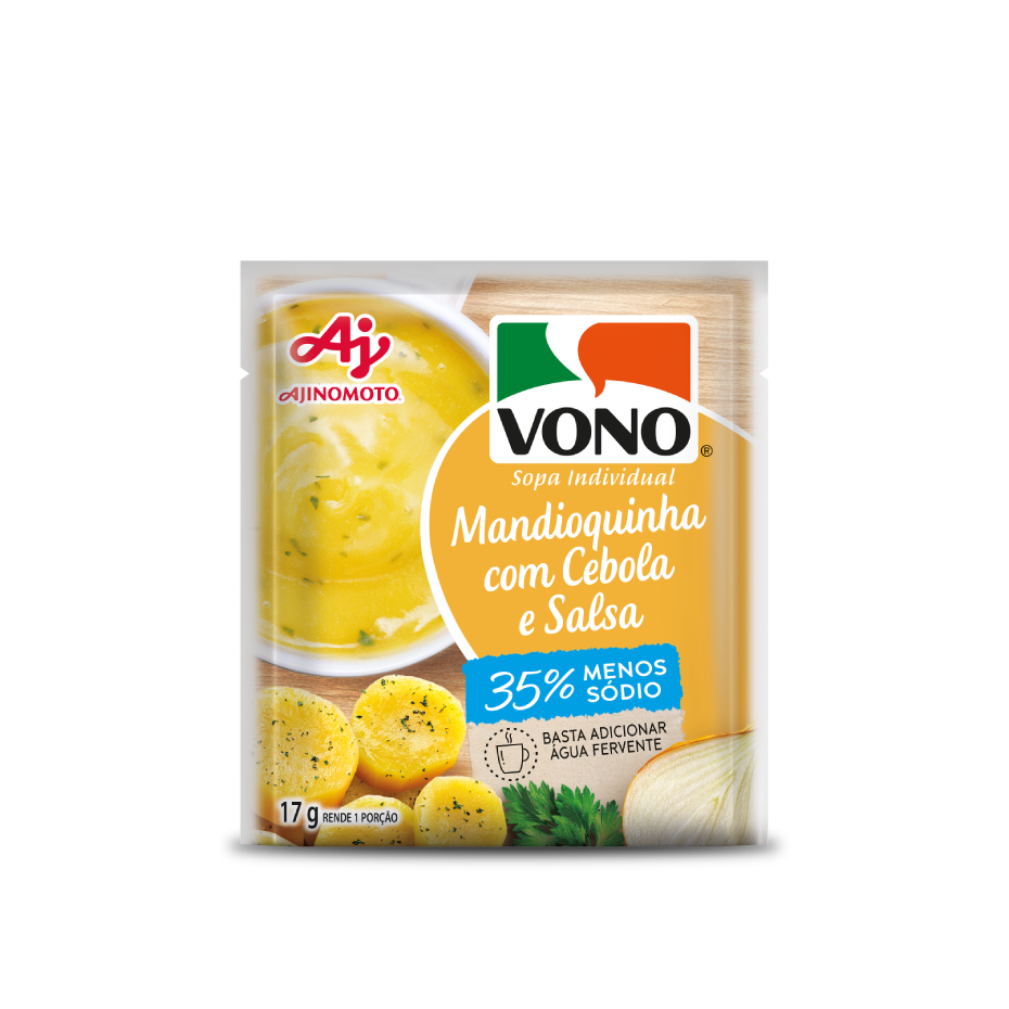 VONO<sup>®</sup> Mandioquinha com Cebola e Salsa Menos Sódio 