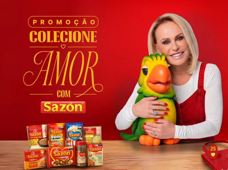 SAZÓN coloca Ana Maria Braga nos brindes de nova promoção nacional